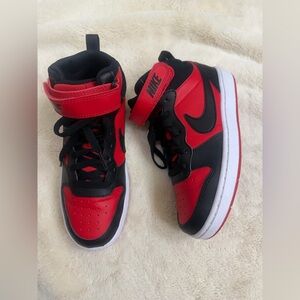 Nike Kids Red and Black Sneakers
